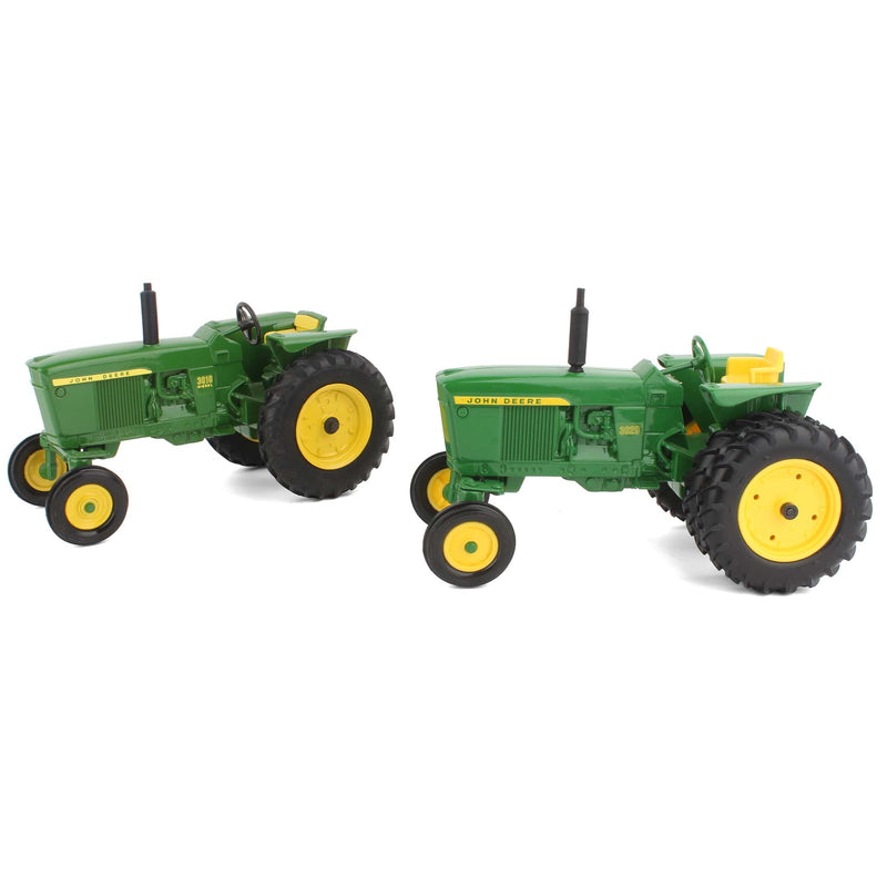 Lot of (2) 1/16 John Deere Wide Front Tractors by ERTL