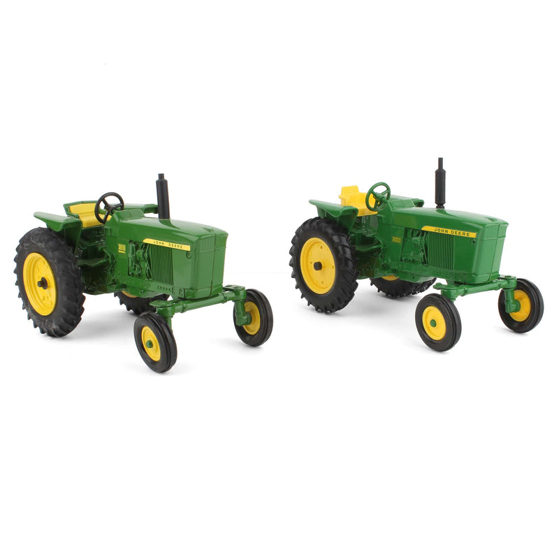 Lot of (2) 1/16 John Deere Wide Front Tractors by ERTL