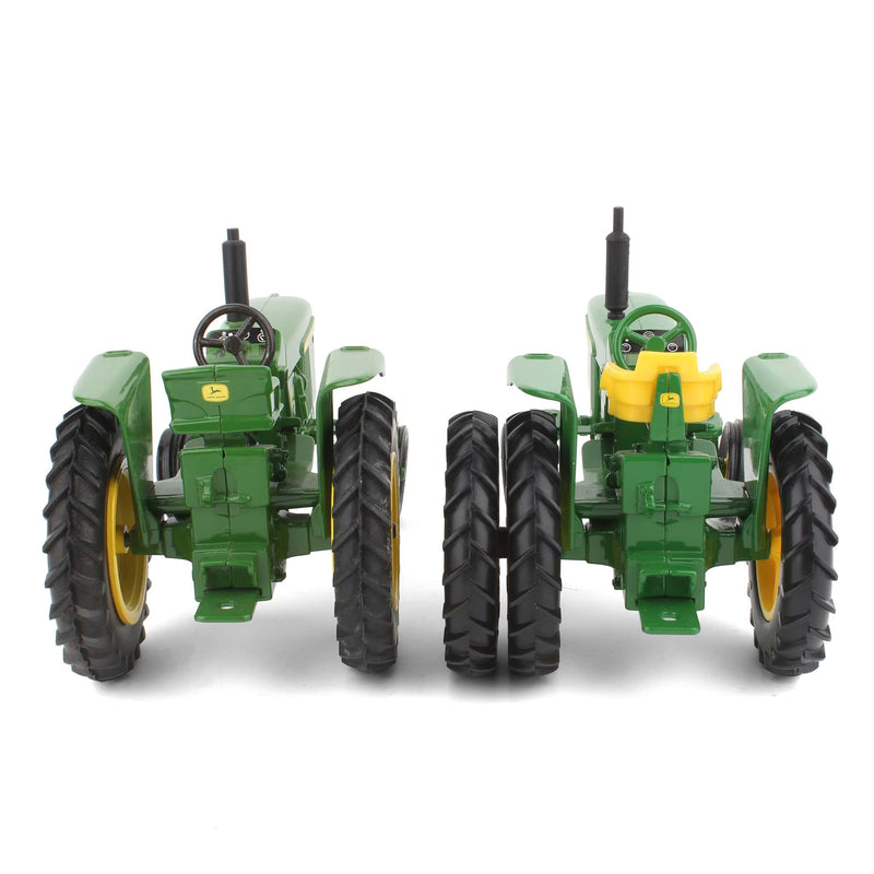 Lot of (2) 1/16 John Deere Wide Front Tractors by ERTL