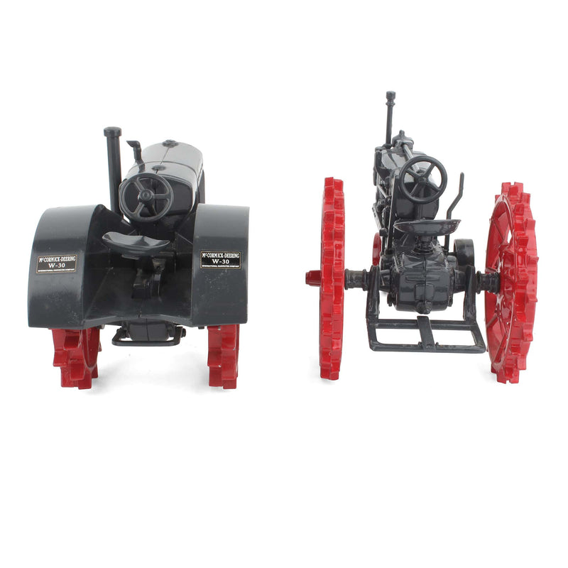 Lot of (2) 1/16 McCormick-Deering Gray Tractors on Steel Wheels