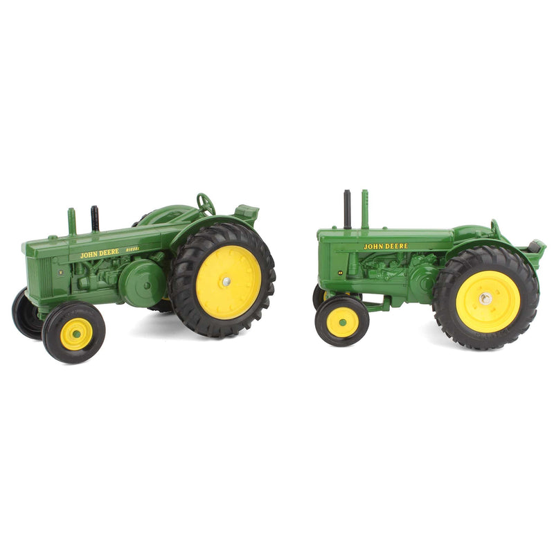Lot of (2) 1/16 John Deere Wide Front Tractors by ERTL