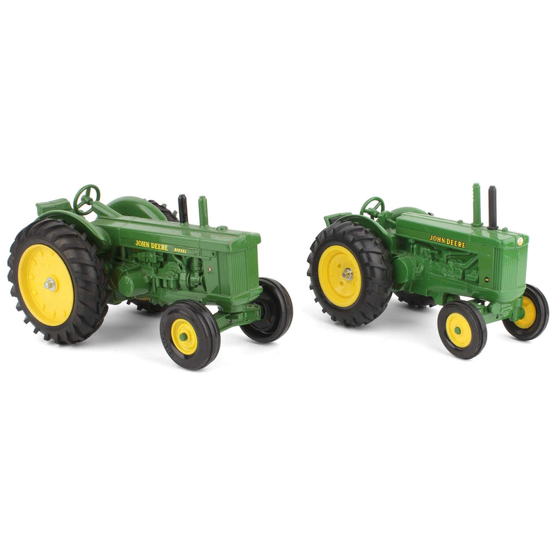 Lot of (2) 1/16 John Deere Wide Front Tractors by ERTL