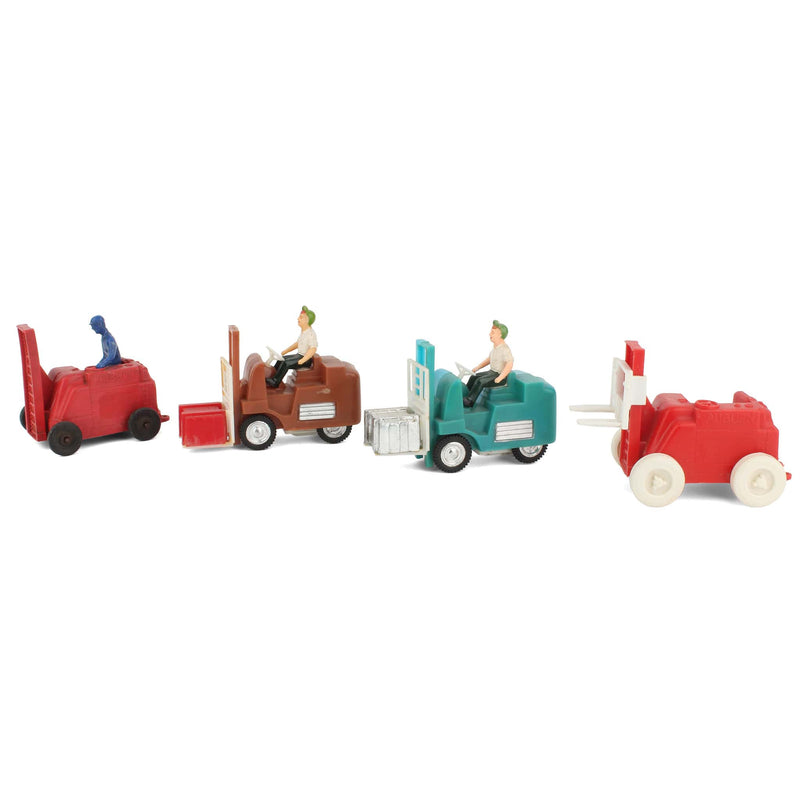 Lot of (4) Plastic Sitdown Forklifts