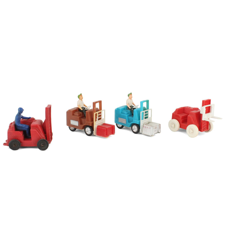 Lot of (4) Plastic Sitdown Forklifts