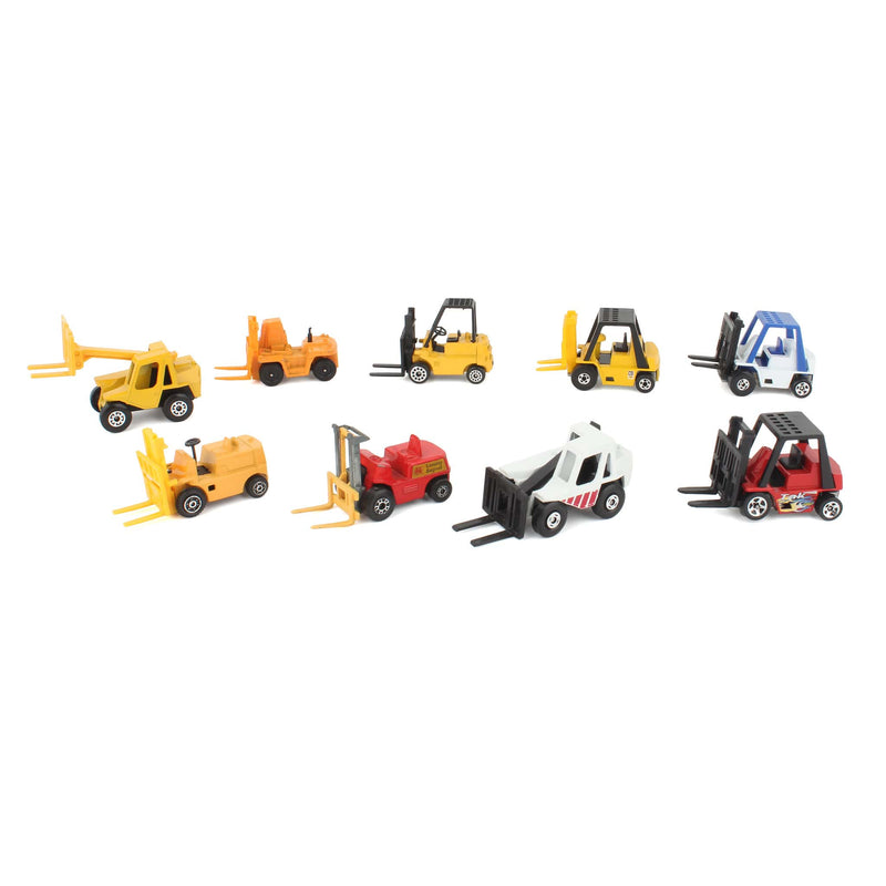 Lot of (2) Sambron Style Fork Lift Trucks and (7) Sitdown Forklifts
