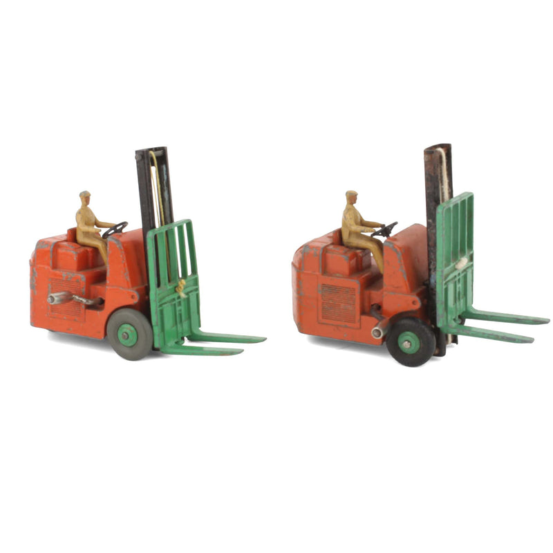 Lot of (2) Metal Forklift Trucks with Drivers by Dinky Toys