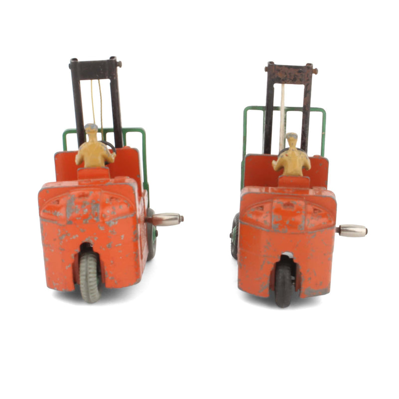 Lot of (2) Metal Forklift Trucks with Drivers by Dinky Toys