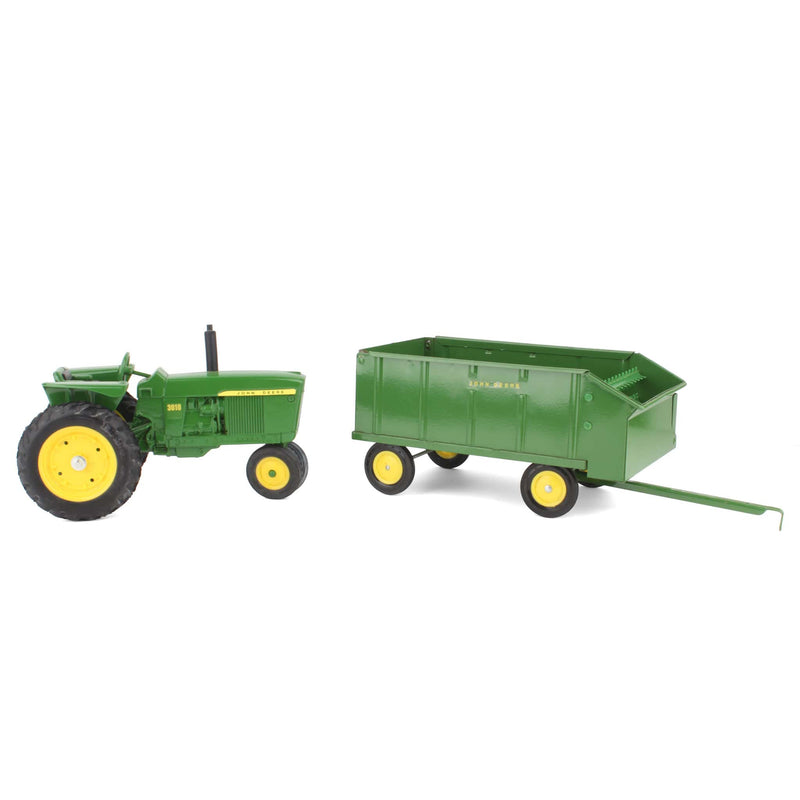 Lot of (1) 1/16 John Deere Tractor and (1) 1/16 John Deere Wagon