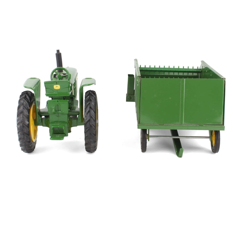 Lot of (1) 1/16 John Deere Tractor and (1) 1/16 John Deere Wagon