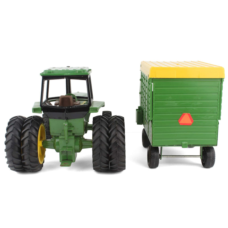 Lot of (1) 1/16 John Deere 4850 Tractor and (1) 1/16 John Deere Forage Wagon by ERTL
