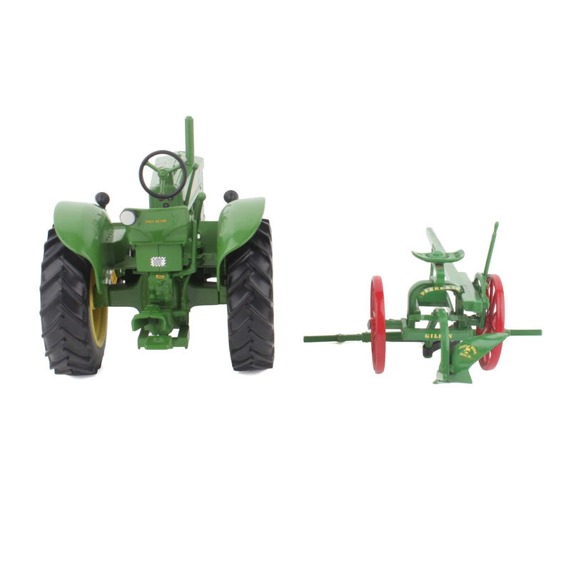 Lot of (1) 1/16 John Deere 60 Wide Front Tractor and (1) 1/16 John Deere Gilpin Silky Plow