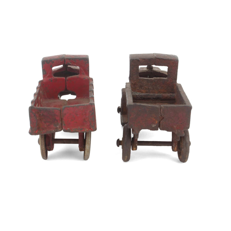 Lot of (2) Antique 1920's/30's Cast Iron Trucks by Arcade & AC Williams