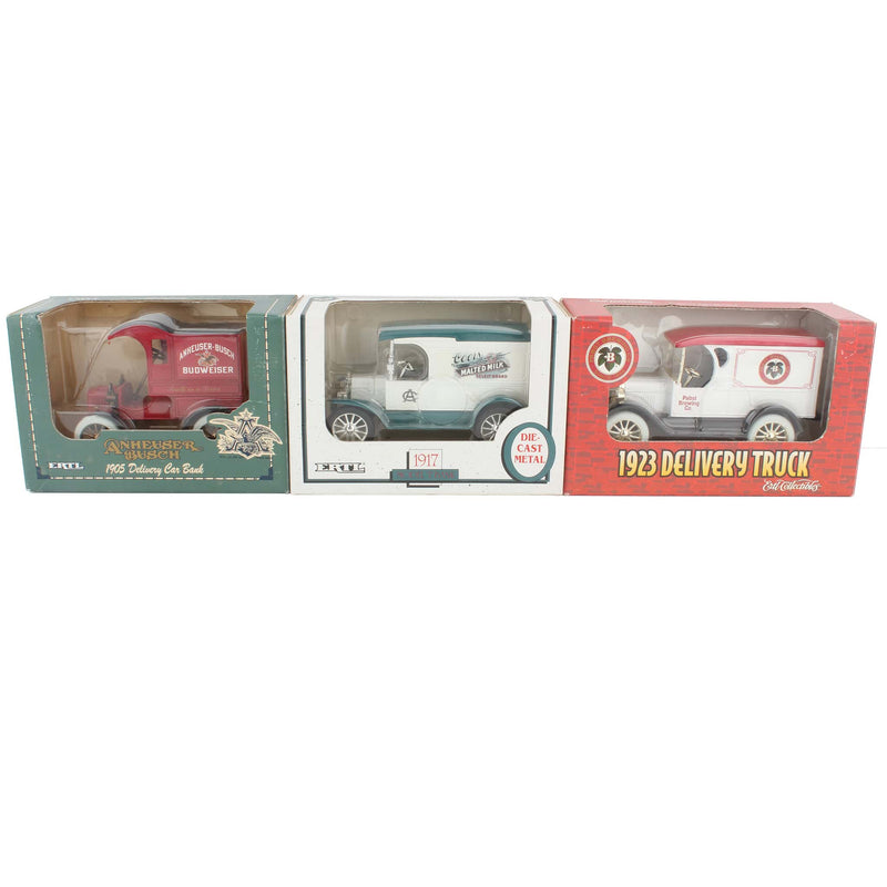 Lot of (3) Beverage Delivery Truck Banks by ERTL