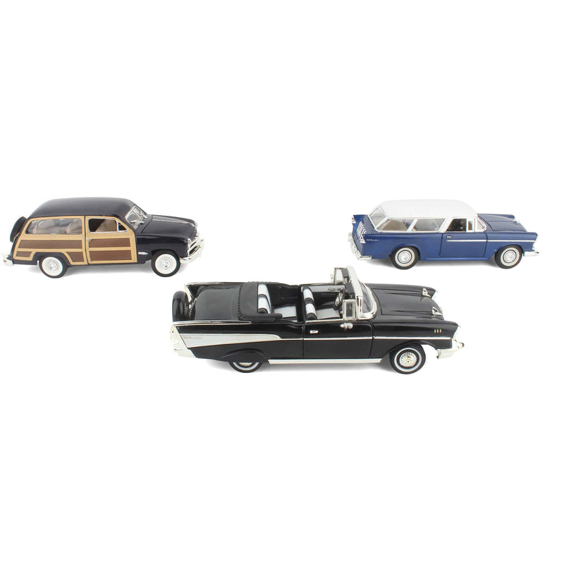 Lot of (1) 1/24 1949 Ford Wagon and (2) 1950s Chevrolet Bel Air Cars