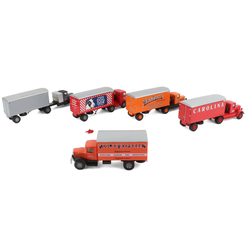 Lot of (5) 1/64 AHL Hartoy Mack Diecast Trucks & Trailers