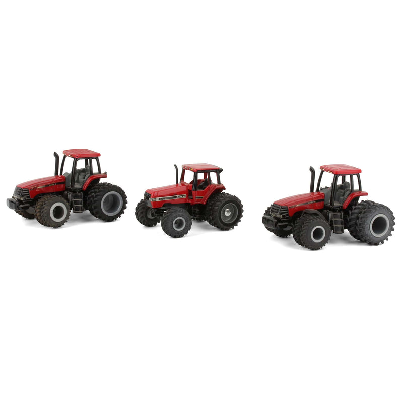 Lot of (3) 1/64 Case International Custom Tractors by ERTL