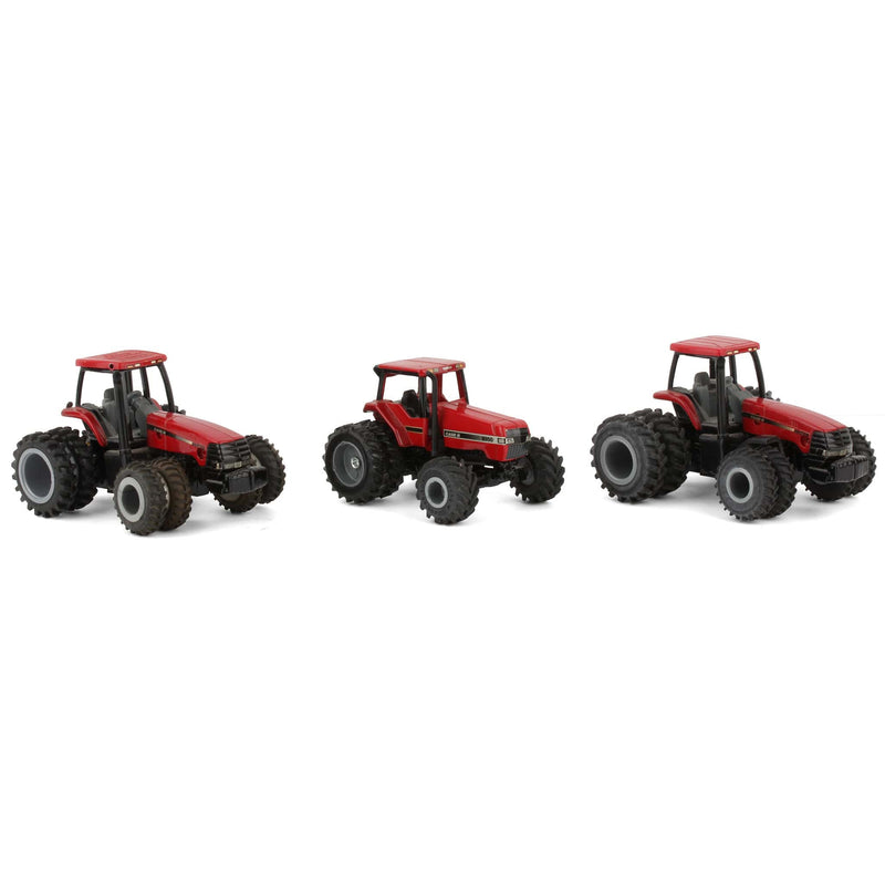 Lot of (3) 1/64 Case International Custom Tractors by ERTL