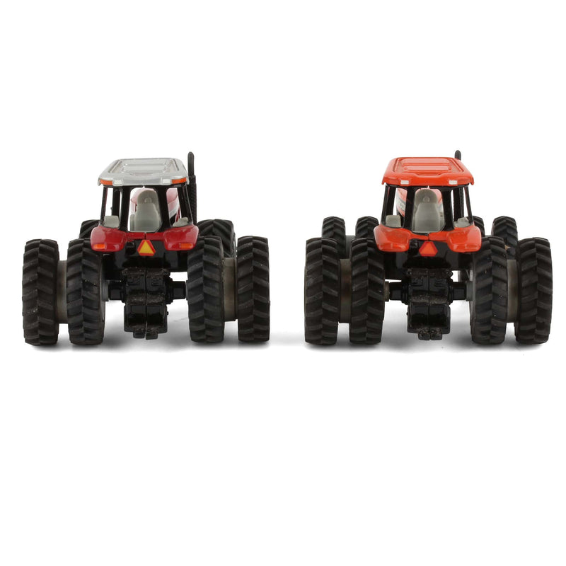 Lot of (1) 1/64 Custom AGCO Tractor and (1) 1/64 Custom Massey Ferguson Tractor by ERTL