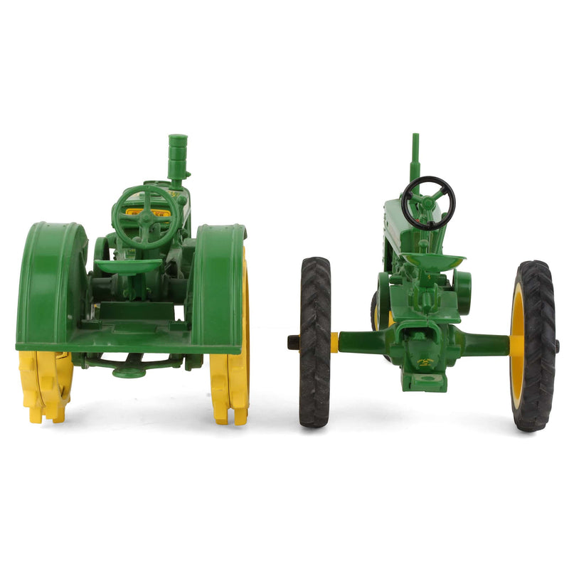 Lot of (1) 1/16 John Deere Tractor on Steel Wheels and (1) 1/16 John Deere Tractor on Rubber Tires by ERTL