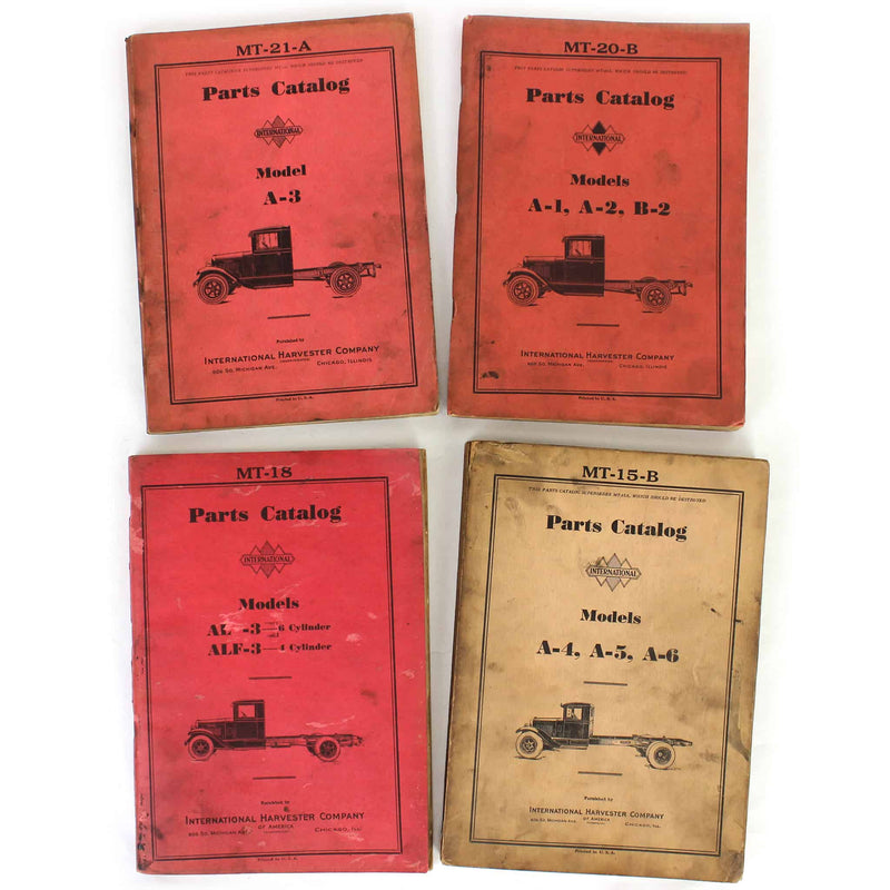 Lot of (4) International Truck Parts Catalogs
