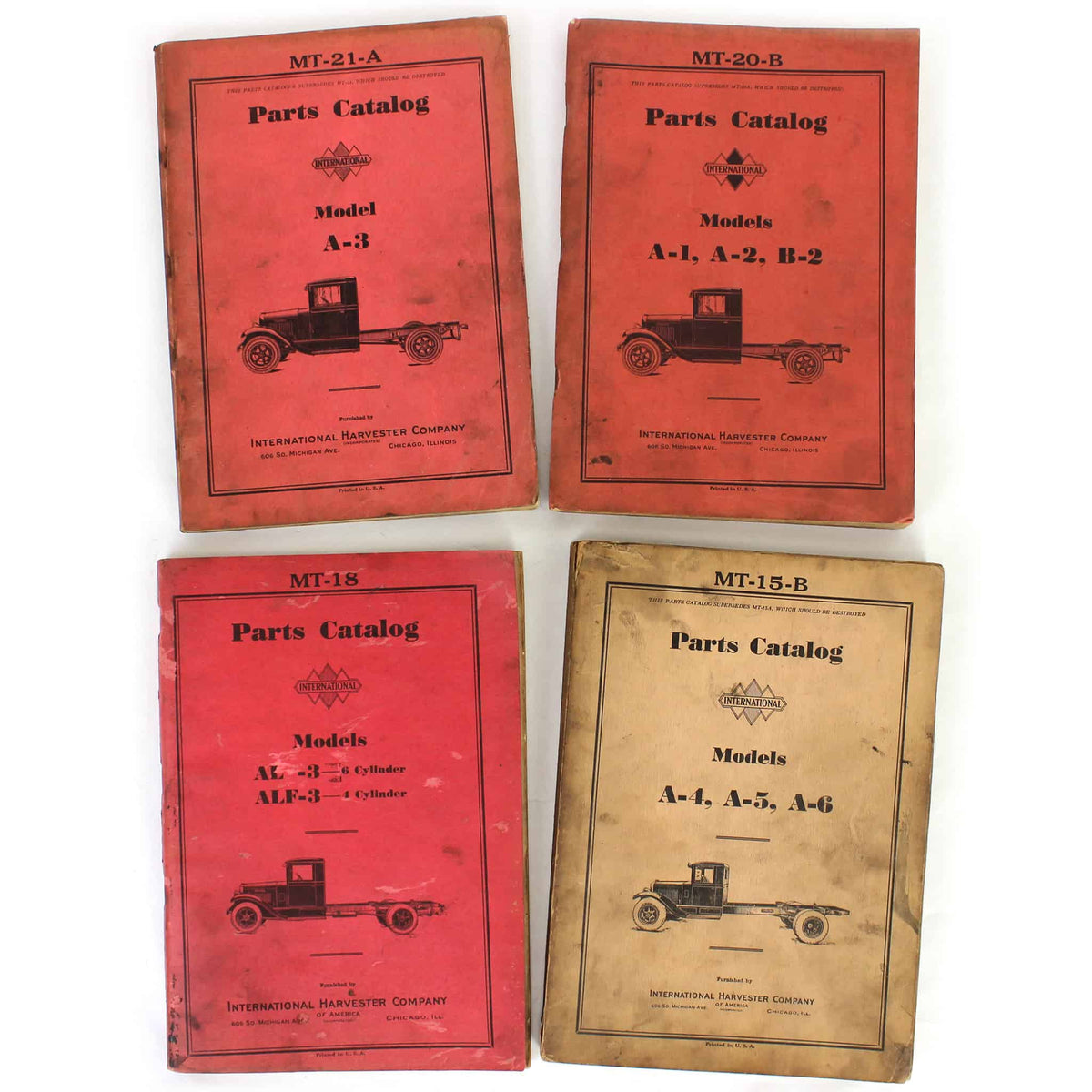Lot of (4) International Truck Parts Catalogs — Outback Toys