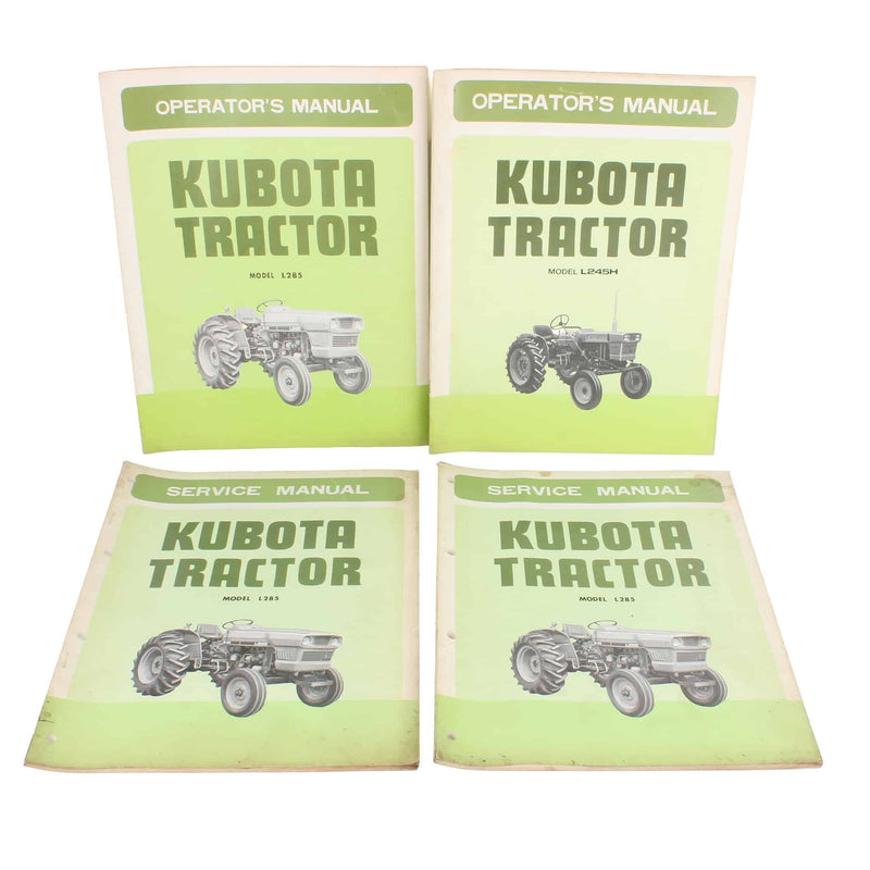 Lot of (2) Kubota Service Manuals and (2) Kubota Operator's Manual
