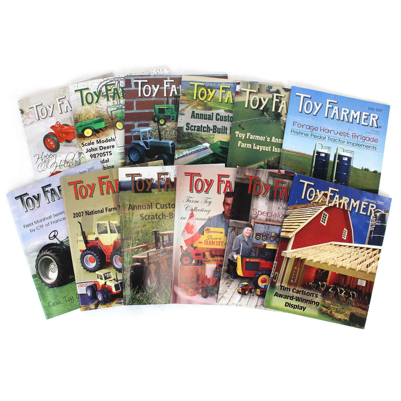 Lot of (12) 2007 Toy Farmer Magazines