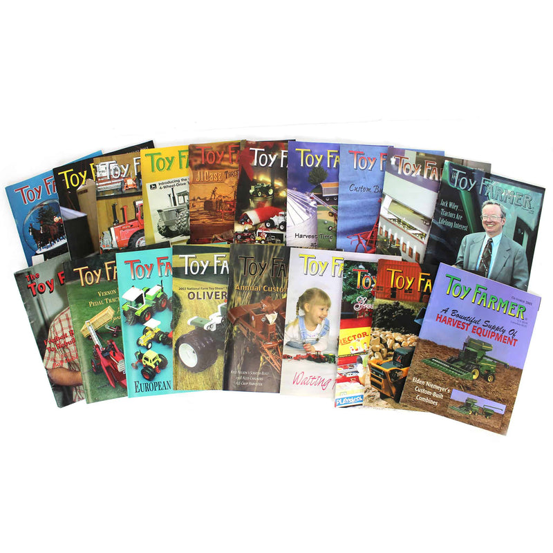 Lot of (19) 1990 - 2003 Toy Farmer Magazines