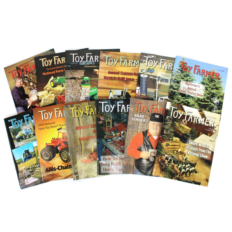 Lot of (12) 2008 Toy Farmer Magazines