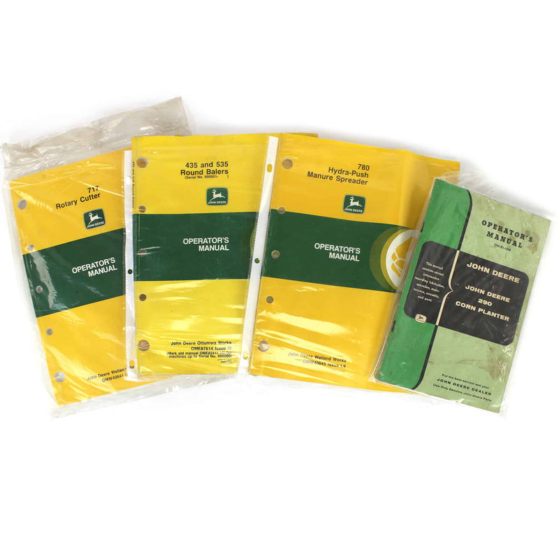 Lot of (4) John Deere Operating Manuals