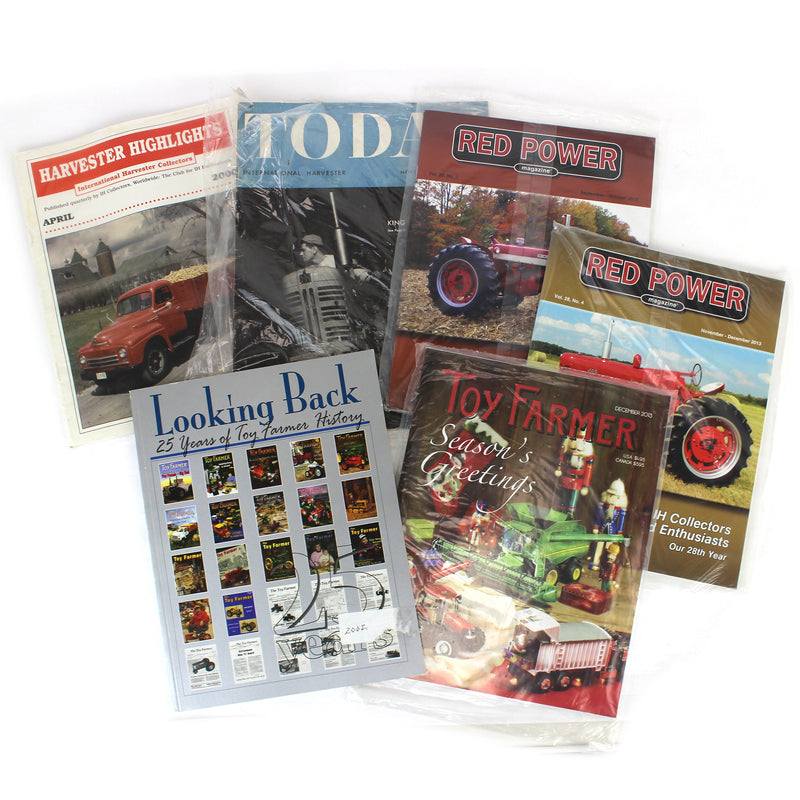 Lot of (1) Harvesters Highlights, (1) Today Magazine, (2) Red Power Magazines and (2) Toy Farmer Magazines