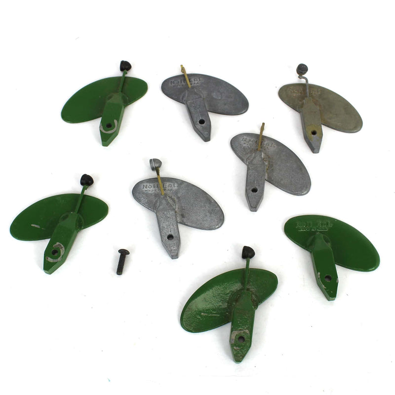 Lot of (5) Metal Clam Shell Left Rear Fenders and (3) Metal Clam Shell Right Rear Fenders