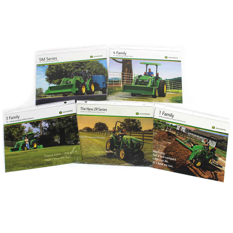 Lot of (5) John Deere Tractor Sales Brochures
