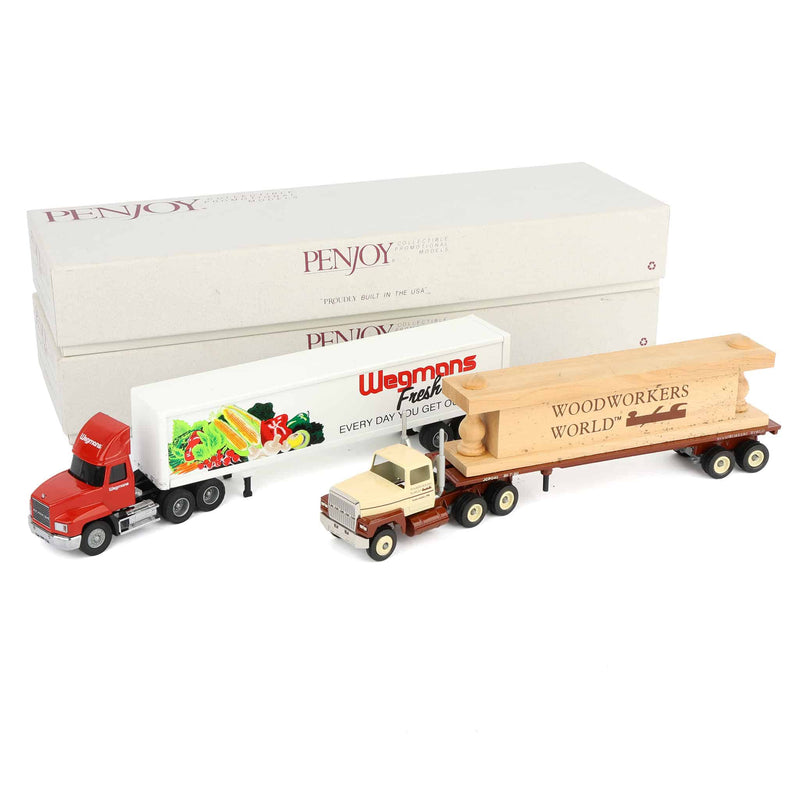 Lot of (2) 1/64 Semi Tractor and Trailers