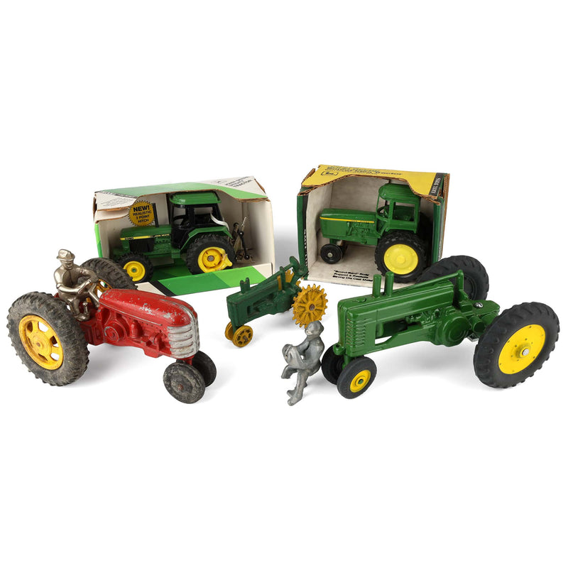 Lot of (5) Broken Tractors of Various Sizes