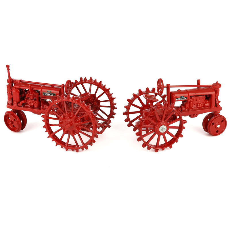 Lot of (2) 1/16 McCormick Deering Farmall Tractors with Steel Wheels