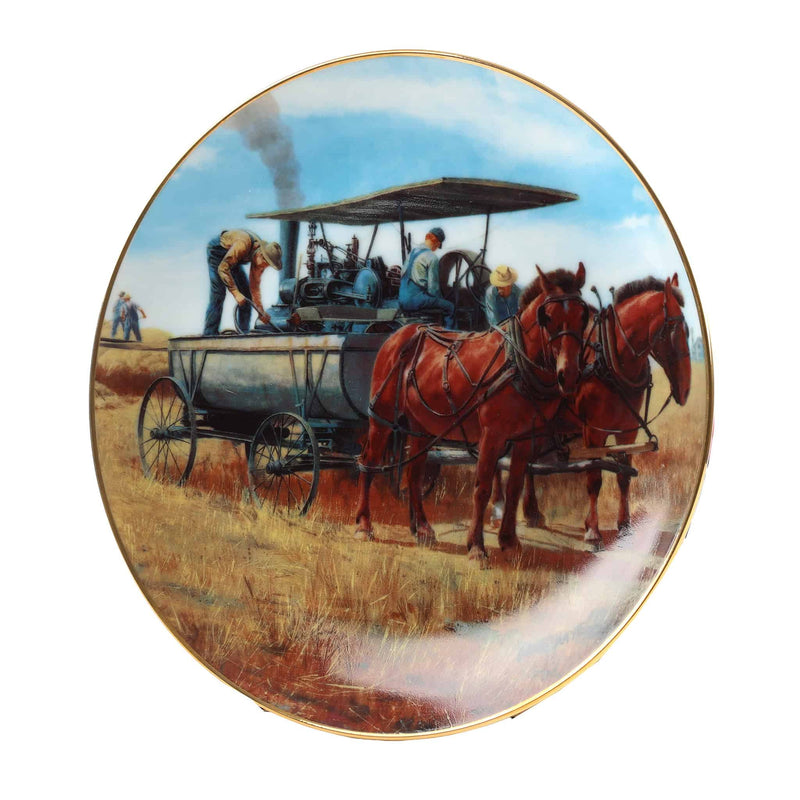 Lot of (10) Ceramic Decorative Plates Depicting Farm Life