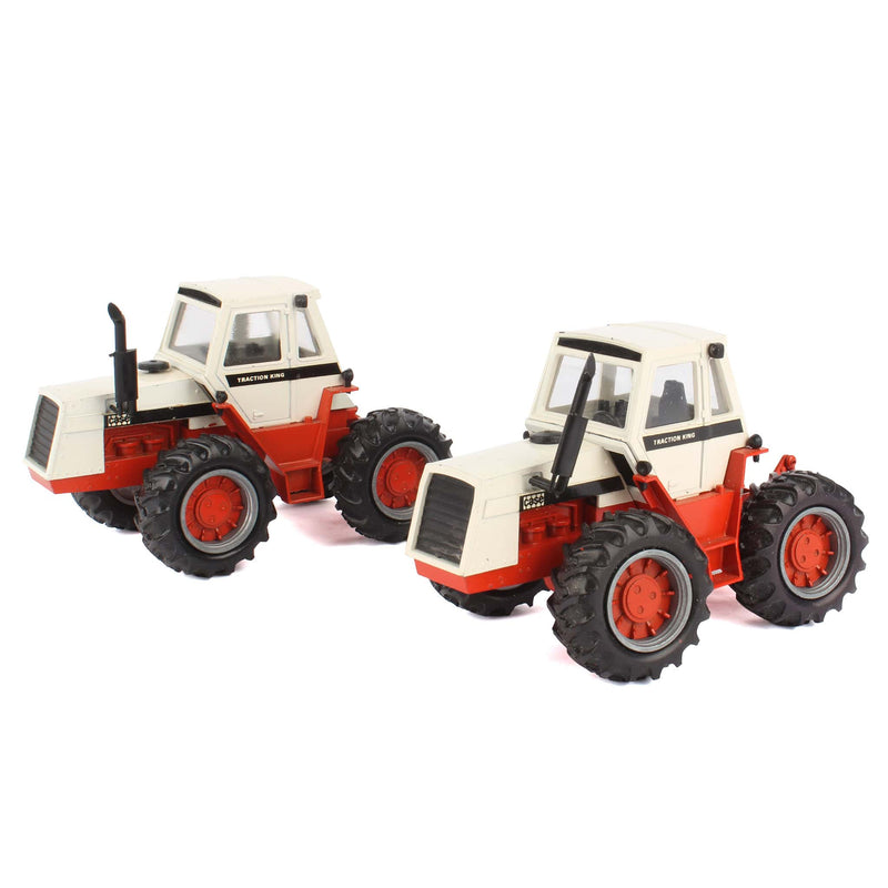 Lot of (2) 1/40 Case Traction King 4WD Tractor by NZG, West Germany