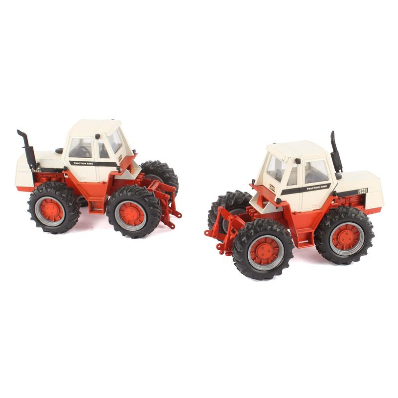 Lot of (2) 1/40 Case Traction King 4WD Tractor by NZG, West Germany