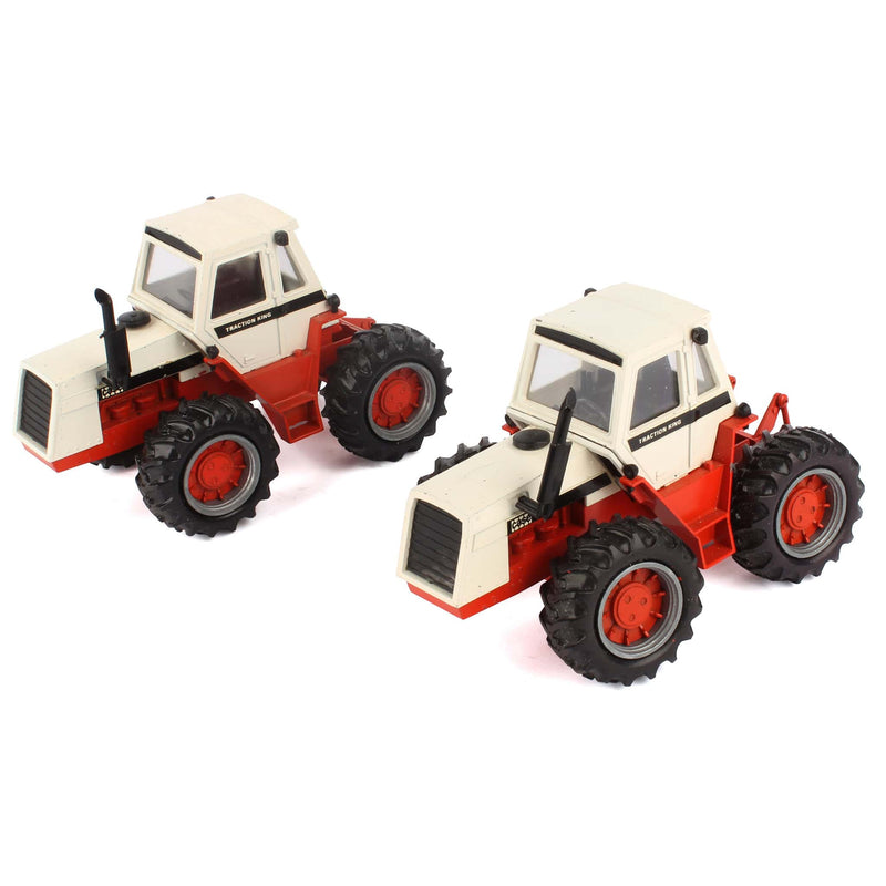 Lot of (2) 1/40 Case Traction King 4WD Tractor by NZG, West Germany