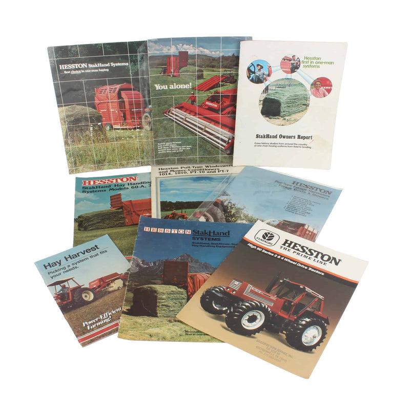 Lot of (9) Hesston Brochures