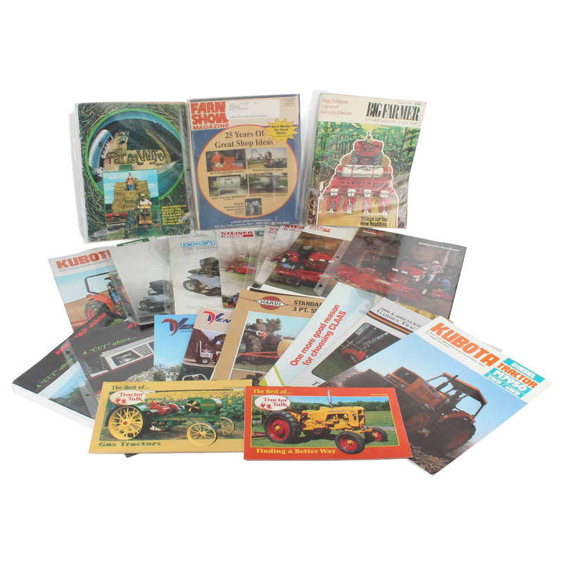 Lot of (2) Dixon, (4) Ventrac, (5) Steiner, (2) Long, (2) Kubota, (2) Tractor Talk and (7) Miscellaneous Items