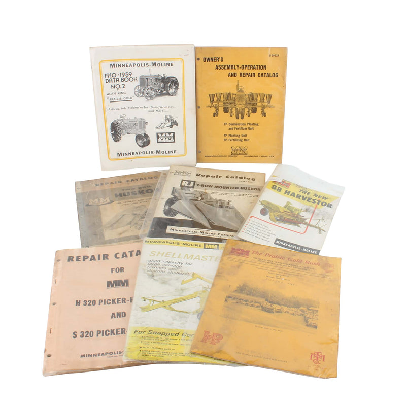 Lot of (4) MM Repair Catalogs, (2) MM Sales Brochures, (1) MM Quarterly Newsletter and (1) Data Book