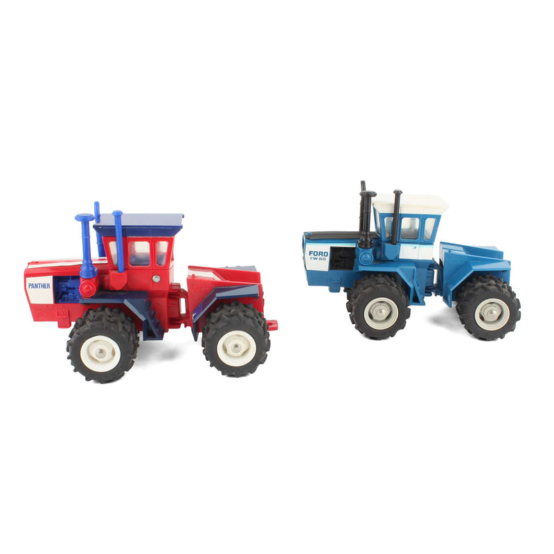 Lot of (3) 1/32 Plastic Steiger Tractors and (1) Plastic Ford FW-60 Tractor