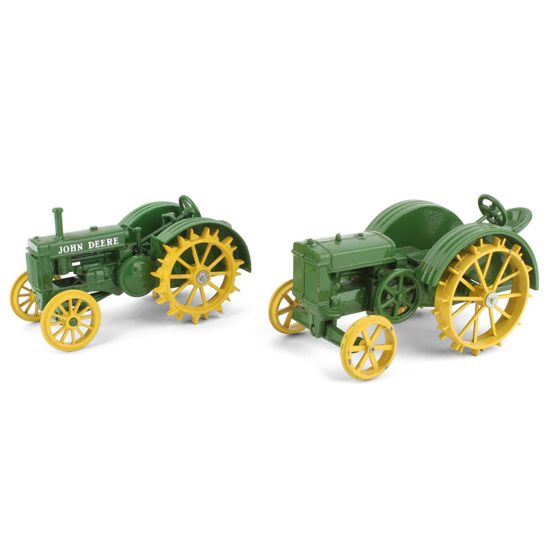 Lot of (2) John Deere Tractors with Steel Wheels