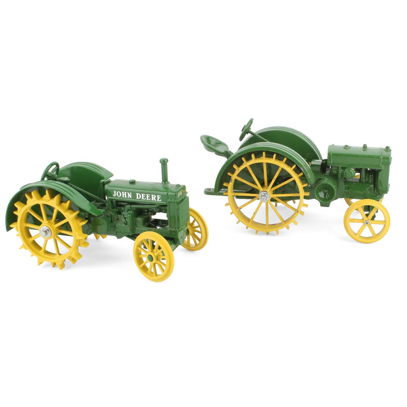 Lot of (2) John Deere Tractors with Steel Wheels