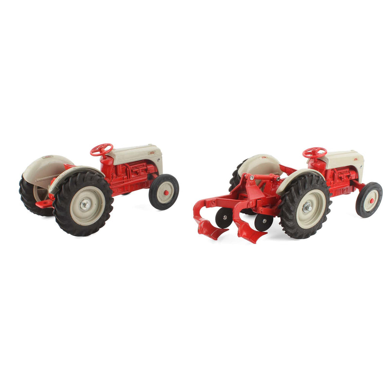 Lot of (2) 1/16 Ford Tractors and (1) 1/16 2-Bottom Plow