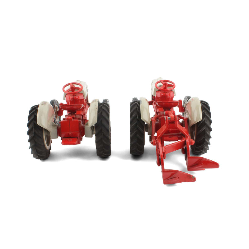 Lot of (2) 1/16 Ford Tractors and (1) 1/16 2-Bottom Plow