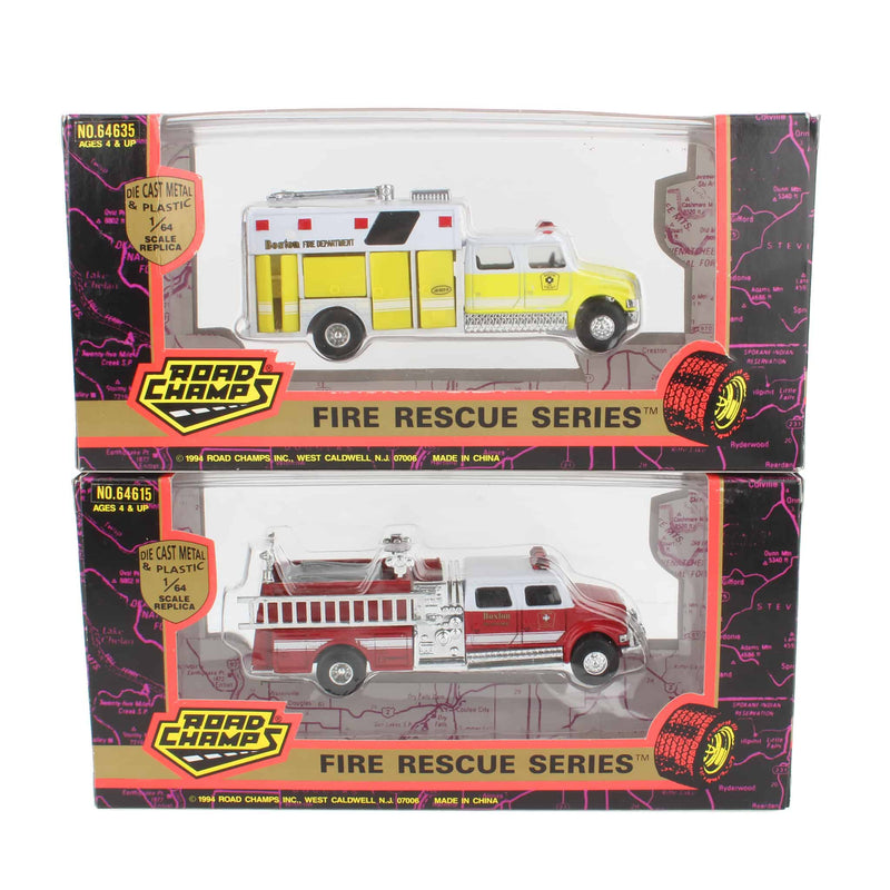 Lot of (2) 1/64 Boston Emergency Vehicles