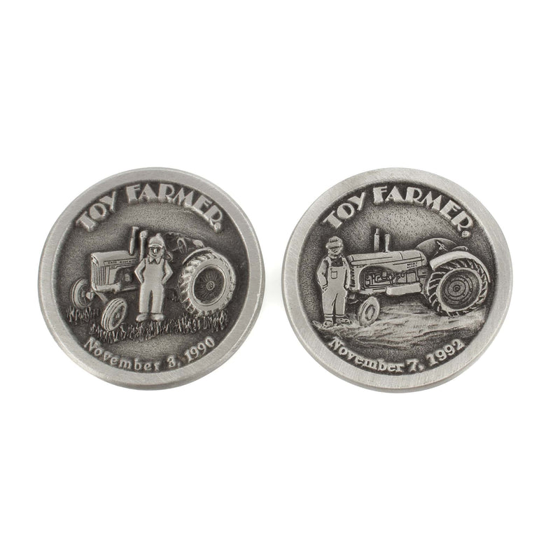 Lot of (2) Toy Farmer Coins